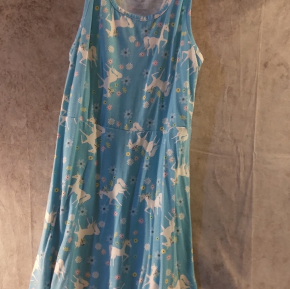 Blue with white 🦄 unicorns size 10-12 - Picture 4 of 4